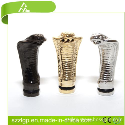 Highly Detailed Roto-Lathed, Snake 510 Drip Tip (Chrome)